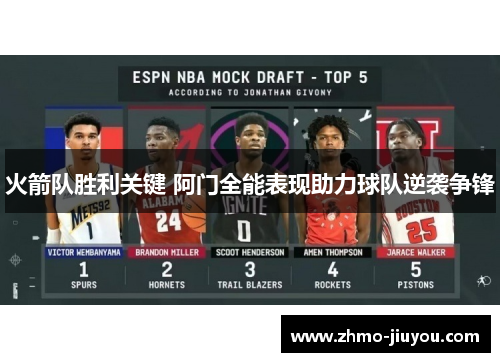 火箭队胜利关键 阿门全能表现助力球队逆袭争锋 火箭队胜利关键 阿门全能表现助力球队逆袭争锋